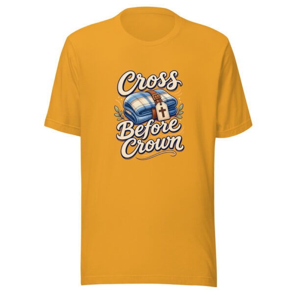 Cross Before Crown Graphic Tee mockup 1 Cross Before Crown Graphic Tee front view