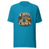 Cross Before Crown Graphic Tee mockup 2