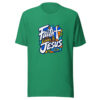 Faith Looks To Jesus Graphic Tee mockup 16