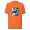 Faith Looks To Jesus Graphic Tee mockup 18