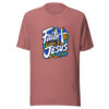 Faith Looks To Jesus Graphic Tee mockup 21