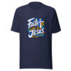 Faith Looks To Jesus Graphic Tee mockup 9