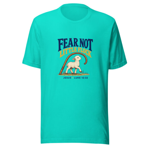Fear Not Little Flock Jesus Luke 12:32 Fear-not-little-flock Graphic Tee mockup 3 Fear Not Little Flock Jesus Luke 12:32 Fear-not-little-flock Graphic Tee mockup 3