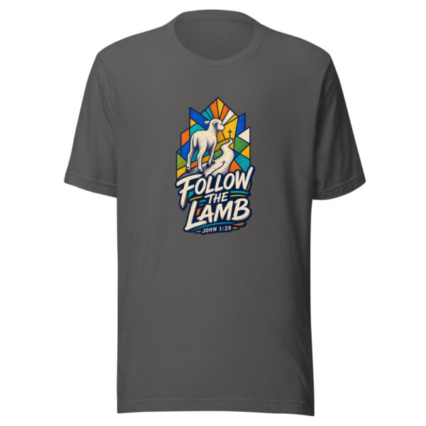 Follow The Lamb Graphic Tee mockup 10