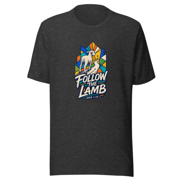 Follow The Lamb Graphic Tee mockup 12