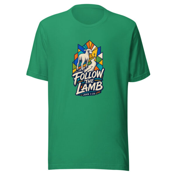 Follow The Lamb Graphic Tee mockup 15