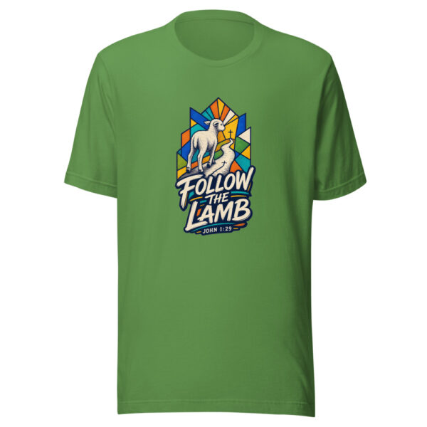 Follow The Lamb Graphic Tee mockup 16