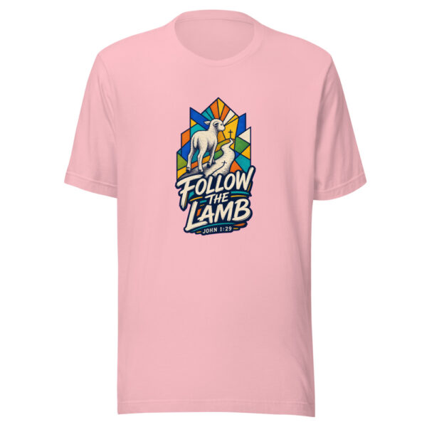 Follow The Lamb Graphic Tee mockup 18