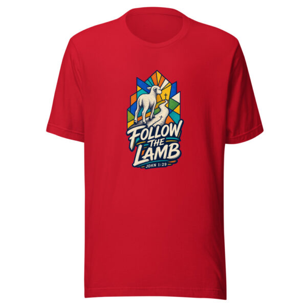 Follow The Lamb Graphic Tee mockup 19