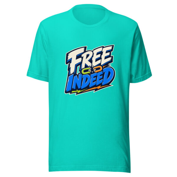Free Indeed Graphic Tee mockup 3