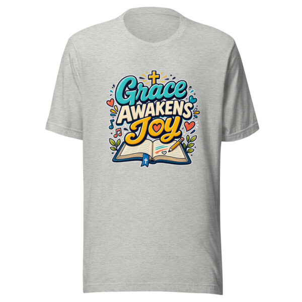 Grace Awakens Joy Graphic Tee mockup 11