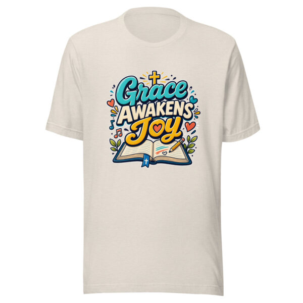 Grace Awakens Joy Graphic Tee mockup 14