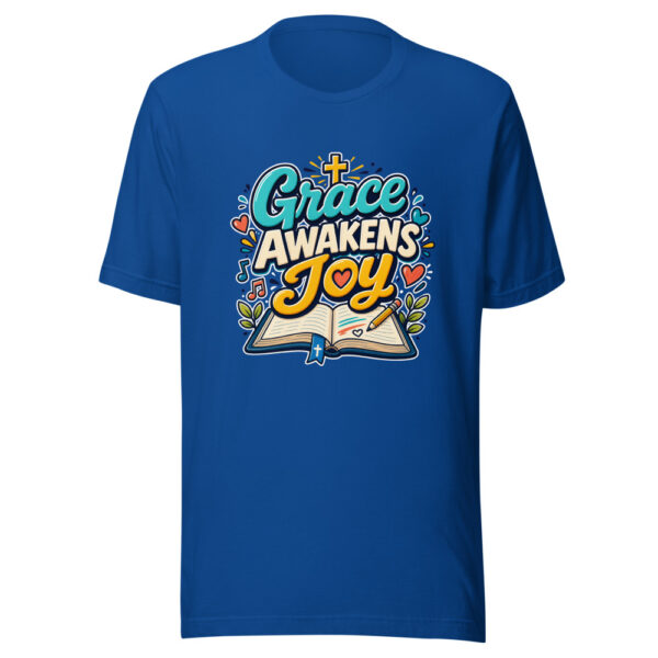 Grace Awakens Joy Graphic Tee mockup 2