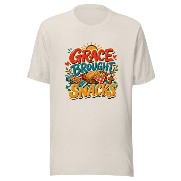 Grace Brought Snacks Heartbeat-20260629T075649Z Graphic Tee mockup 14
