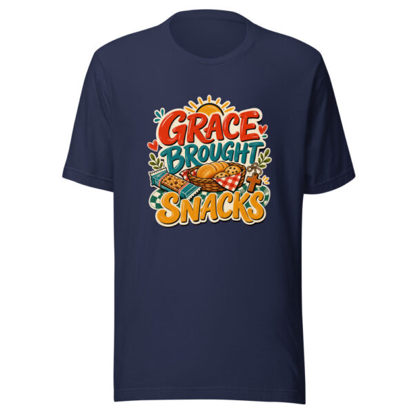Grace Brought Snacks Heartbeat-20260629T075649Z Graphic Tee mockup 9