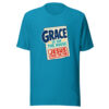 Grace Is On The House — Jesus Paid The Tab Grace-on-the-house Graphic Tee mockup 1 Grace Is On The House — Jesus Paid The Tab Grace-on-the-house Graphic Tee front view