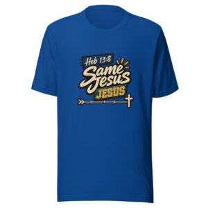 Heb 13:8 Same Jesus Graphic Tee mockup 1 Heb 13:8 Same Jesus Graphic Tee front view