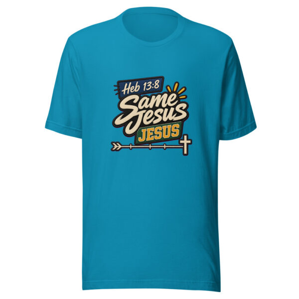 Heb 13:8 Same Jesus Graphic Tee mockup 2