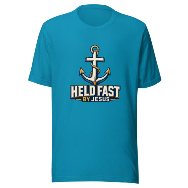 Held Fast By Jesus Graphic Tee front view