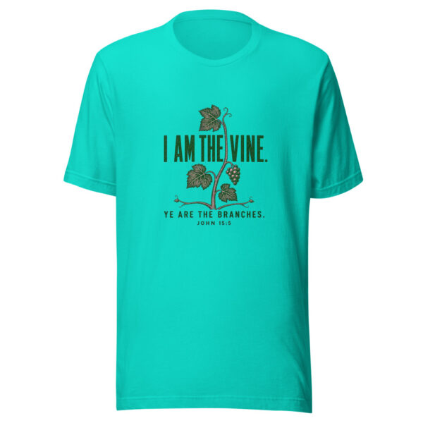 I Am The Vine Ye Are The Branches John 15:5 True-vine-john-15 Graphic Tee front view