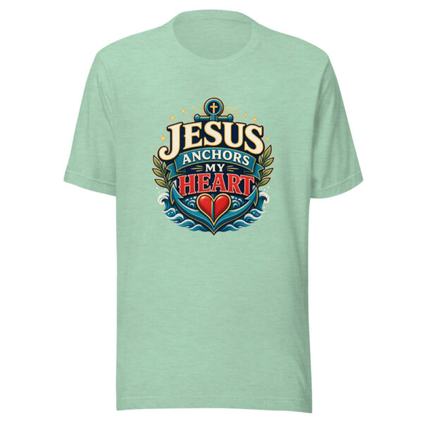 JESUS ANCHORS MY HEART Heartbeat-20260621-codex-fallback Graphic Tee mockup 24