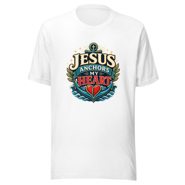 JESUS ANCHORS MY HEART Heartbeat-20260621-codex-fallback Graphic Tee mockup 8