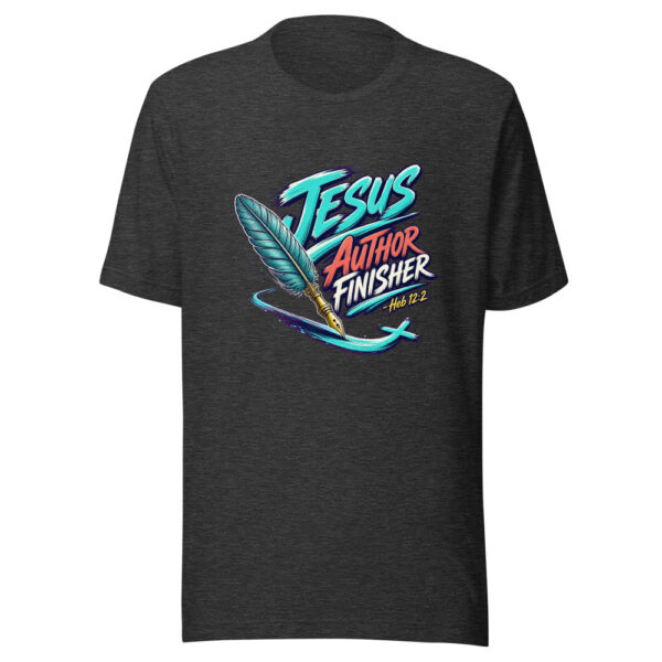 Jesus Author Finisher - Heb 12:2 Graphic Tee mockup 12