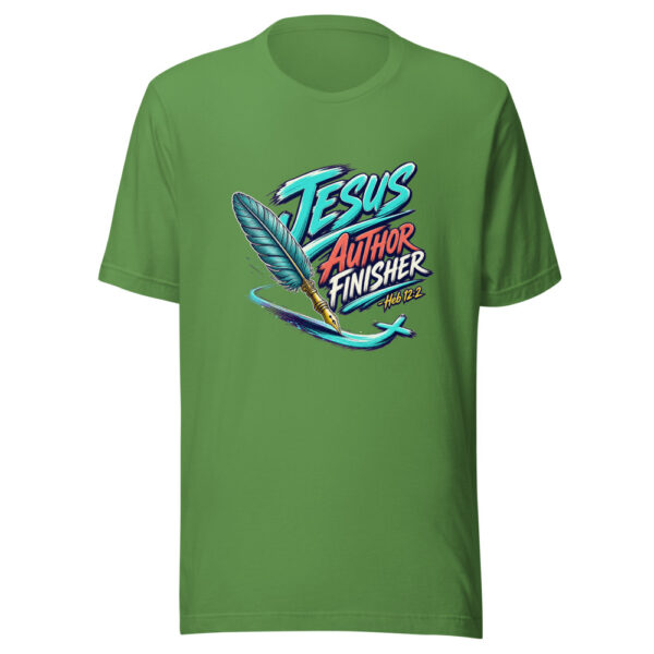 Jesus Author Finisher - Heb 12:2 Graphic Tee mockup 16