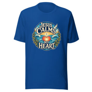 JESUS CALMS MY HEART Heartbeat-20260624-codex-fallback Graphic Tee mockup 1 JESUS CALMS MY HEART Heartbeat-20260624-codex-fallback Graphic Tee front view