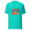 Jesus Covers Every Mile Jesus-covers-every-mile Graphic Tee front view