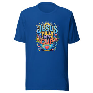 JESUS FILLS MY CUP Heartbeat-20260622-codex-fallback Graphic Tee mockup 1 JESUS FILLS MY CUP Heartbeat-20260622-codex-fallback Graphic Tee front view