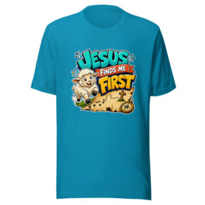 Jesus Finds Me First Graphic Tee mockup 1 Jesus Finds Me First Graphic Tee front view