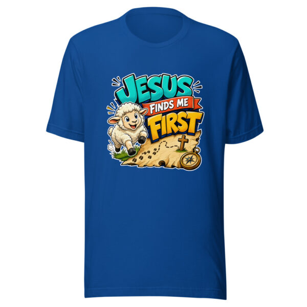 Jesus Finds Me First Graphic Tee mockup 2