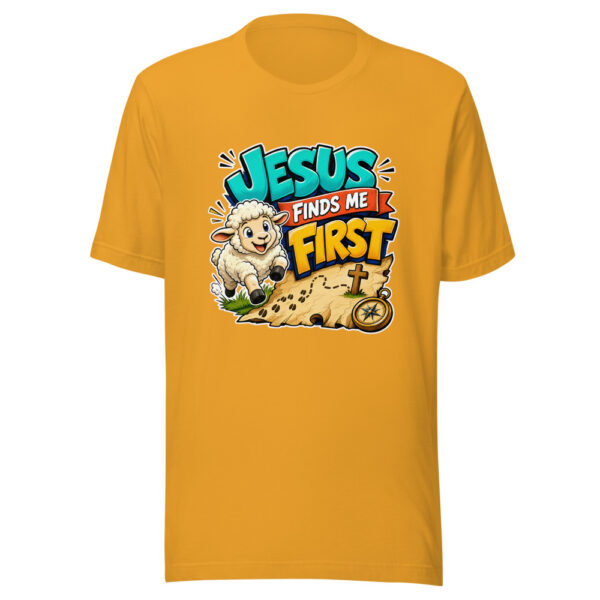 Jesus Finds Me First Graphic Tee mockup 4