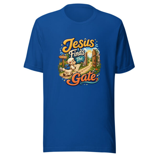Jesus Finds The Gate Graphic Tee mockup 5 Jesus Finds The Gate Graphic Tee mockup 5