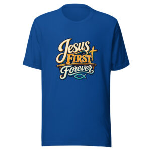 Jesus First Forever Graphic Tee mockup 1 Jesus First Forever Graphic Tee front view