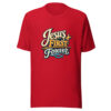 Jesus First Forever Graphic Tee mockup 19
