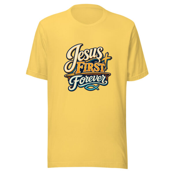 Jesus First Forever Graphic Tee mockup 20