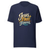 Jesus First Forever Graphic Tee mockup 9