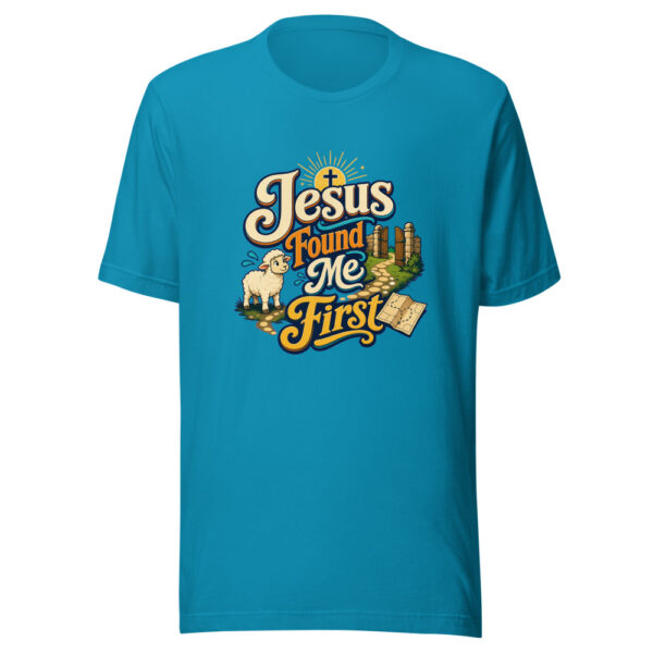 Jesus Found Me First Graphic Tee mockup 1 Jesus Found Me First Graphic Tee front view