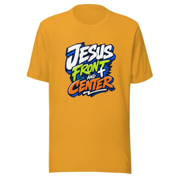 Jesus Front And Center Graphic Tee mockup 1 Jesus Front And Center Graphic Tee front view