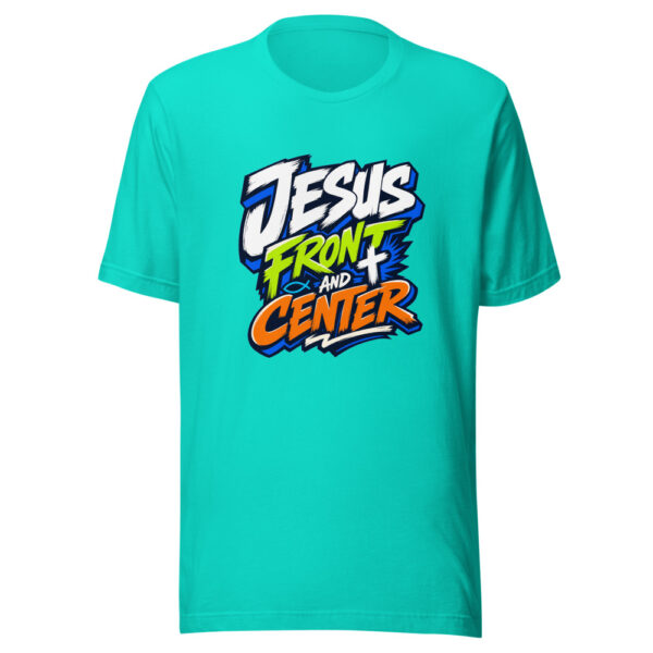 Jesus Front And Center Graphic Tee mockup 3 Jesus Front And Center Graphic Tee mockup 3