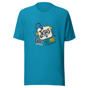 Jesus Goes With Me Graphic Tee front view