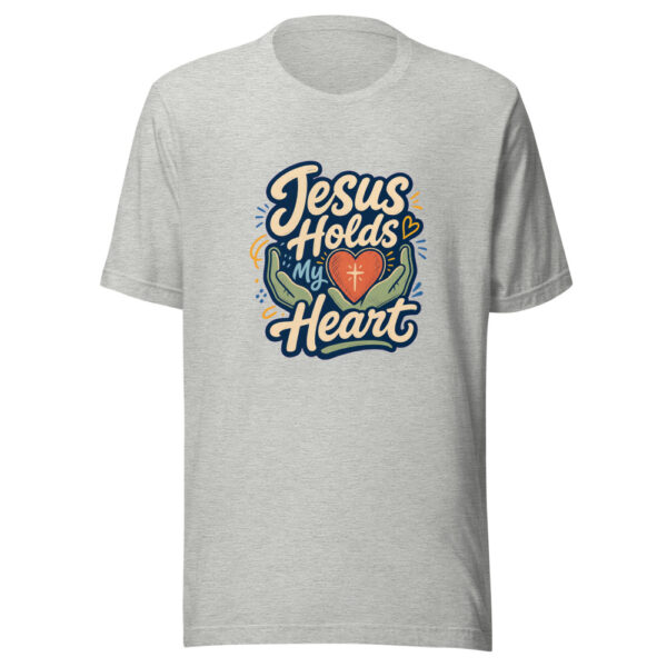 Jesus Holds My Heart Heartbeat-20260701T021745Z Graphic Tee mockup 11
