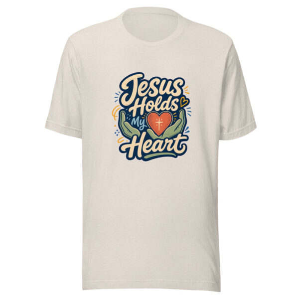 Jesus Holds My Heart Heartbeat-20260701T021745Z Graphic Tee mockup 14