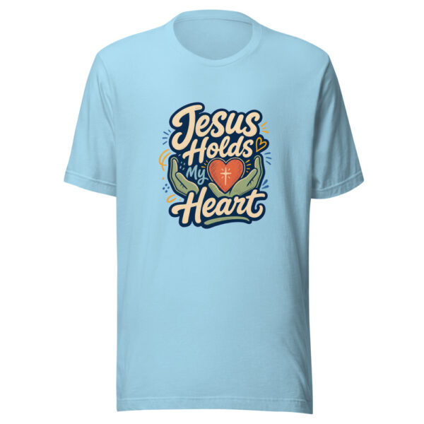 Jesus Holds My Heart Heartbeat-20260701T021745Z Graphic Tee mockup 17