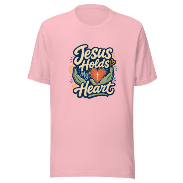 Jesus Holds My Heart Heartbeat-20260701T021745Z Graphic Tee mockup 18
