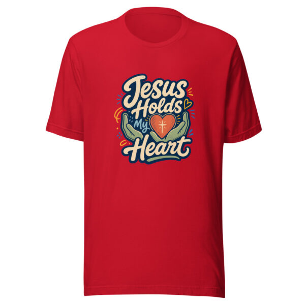 Jesus Holds My Heart Heartbeat-20260701T021745Z Graphic Tee mockup 19