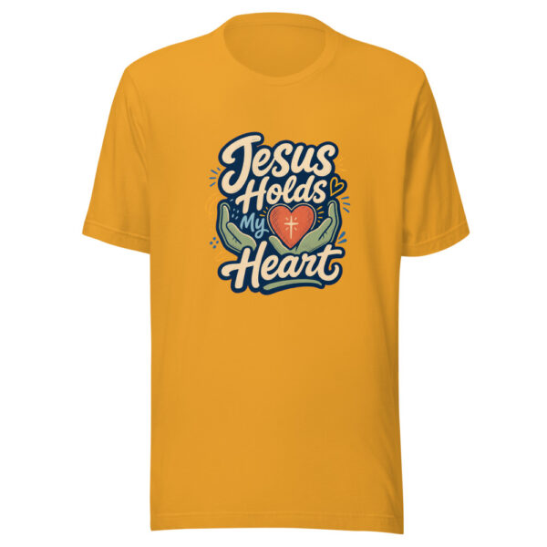 Jesus Holds My Heart Heartbeat-20260701T021745Z Graphic Tee mockup 3