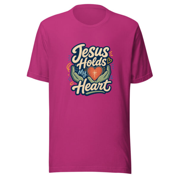 Jesus Holds My Heart Heartbeat-20260701T021745Z Graphic Tee mockup 5